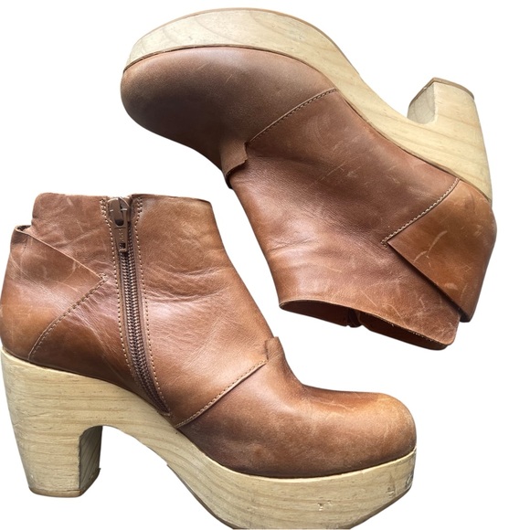 Coclico Tallis Clogs Booties Teak Brown/Tan EU 36/US 5.5/6